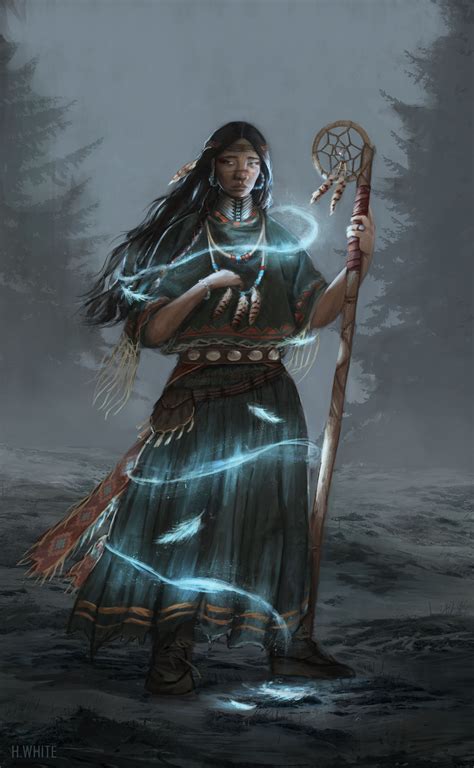 Witch woman shaman